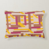 ヴィンテージアールデコジャズポチョワール幾何学模様 アクセントクッション (正面)