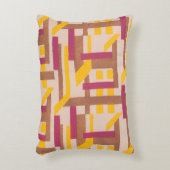 ヴィンテージアールデコジャズポチョワール幾何学模様 アクセントクッション (正面(垂直))