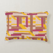 ヴィンテージアールデコジャズポチョワール幾何学模様 アクセントクッション (裏面)