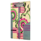 ヴィンテージアールデコジャズポチョワール幾何学模様 クリップボード (左)