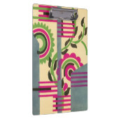 ヴィンテージアールデコジャズポチョワール幾何学模様 クリップボード (右)