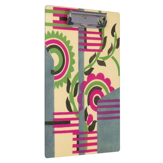 ヴィンテージアールデコジャズポチョワール幾何学模様 クリップボード (右)