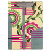 ヴィンテージアールデコジャズポチョワール幾何学模様 クリップボード (正面)