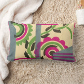 ヴィンテージアールデコジャズポチョワール幾何学模様 ランバークッション (ブランケット)