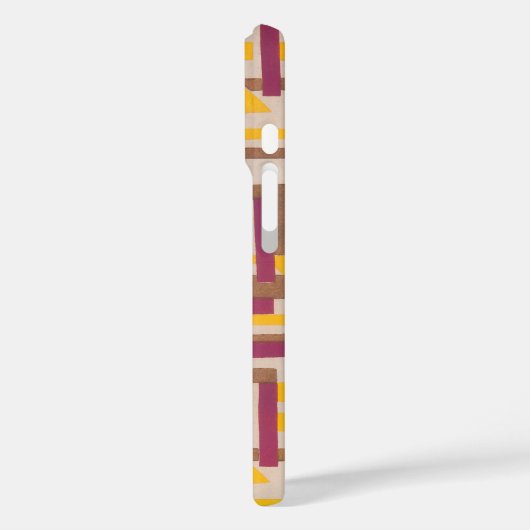 ヴィンテージアールデコジャズポチョワール幾何学模様 Case-Mate iPhoneケース (裏面 / 左)