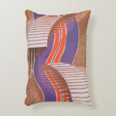 ヴィンテージアールデコジャズポチョワール階段ステップパターン アクセントクッション (正面(垂直))