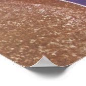 ヴィンテージアールデコジャズポチョワール階段ステップパターン ポスター (角)