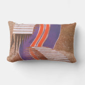 ヴィンテージアールデコジャズポチョワール階段ステップパターン ランバークッション (正面)