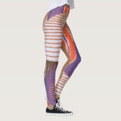 ヴィンテージアールデコジャズポチョワール階段ステップパターン レギンス (右)