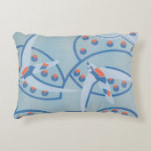 ヴィンテージアールデコジャズポチョワール鳥獣パターン アクセントクッション (正面)