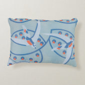 ヴィンテージアールデコジャズポチョワール鳥獣パターン アクセントクッション (裏面)