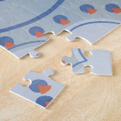 ヴィンテージアールデコジャズポチョワール鳥獣パターン ジグソーパズル (側面)