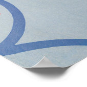 ヴィンテージアールデコジャズポチョワール鳥獣パターン ポスター (角)