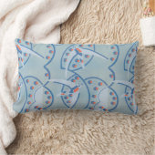 ヴィンテージアールデコジャズポチョワール鳥獣パターン ランバークッション (ブランケット)