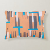 ヴィンテージアールデコジャズ合唱団、幾何学模様 アクセントクッション (正面)