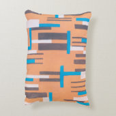 ヴィンテージアールデコジャズ合唱団、幾何学模様 アクセントクッション (裏面(縦))