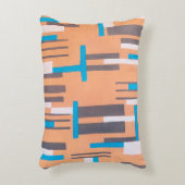 ヴィンテージアールデコジャズ合唱団、幾何学模様 アクセントクッション (正面(垂直))