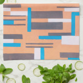 ヴィンテージアールデコジャズ合唱団、幾何学模様 キッチンタオル (折り畳み)