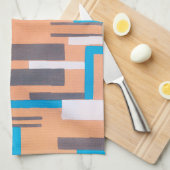 ヴィンテージアールデコジャズ合唱団、幾何学模様 キッチンタオル (四つ折り)