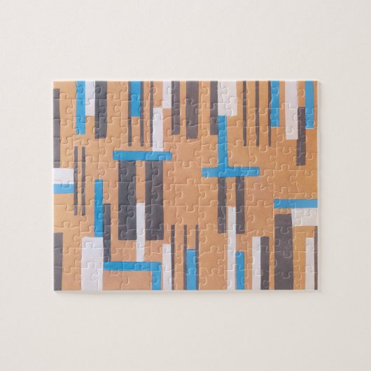 ヴィンテージアールデコジャズ合唱団、幾何学模様 ジグソーパズル (横)