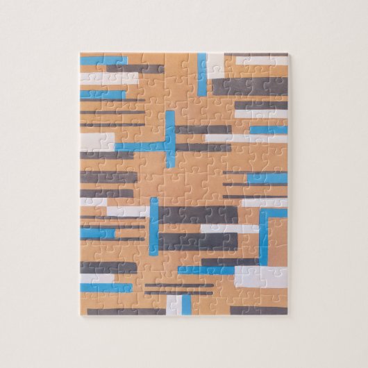 ヴィンテージアールデコジャズ合唱団、幾何学模様 ジグソーパズル (縦)