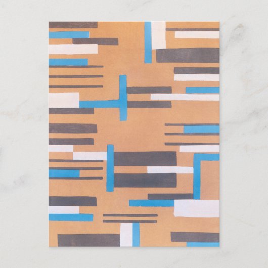 ヴィンテージアールデコジャズ合唱団、幾何学模様 ポストカード (正面)