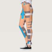 ヴィンテージアールデコジャズ合唱団、幾何学模様 レギンス (左)