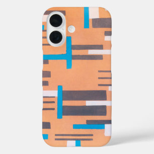 ヴィンテージアールデコジャズ合唱団、幾何学模様 iPhone 16ケース