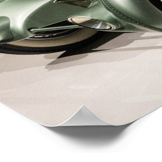 ヴィンテージアールデコスタイル1935アエロリアコンセプトカー ポスター (角)