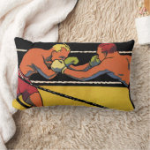 ヴィンテージアールデコスポーツボクシング、ボクサーパンチング ランバークッション (ブランケット)