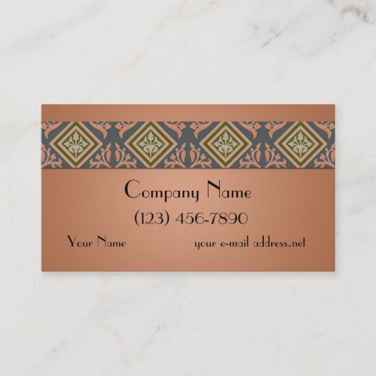 ヴィンテージアールデコダイヤ縁どン 名刺 (正面)