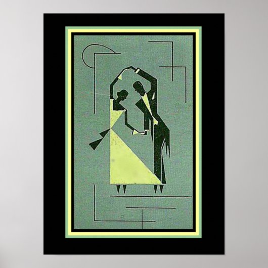 ヴィンテージアールデコダンサーのポスター12 x 16 ポスター (正面)