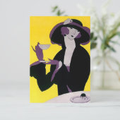 ヴィンテージアールデコティー招待状ハイアフタヌーン 招待状 (スタンド正面)