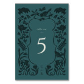 ヴィンテージアールデコテーブル番号カード テーブルナンバー (正面)