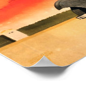 ヴィンテージアールデコドイツ旅行観光ポスター ポスター (角)