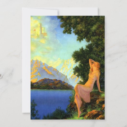 ヴィンテージアールデコドリームキャッスルウーマン カード (正面)