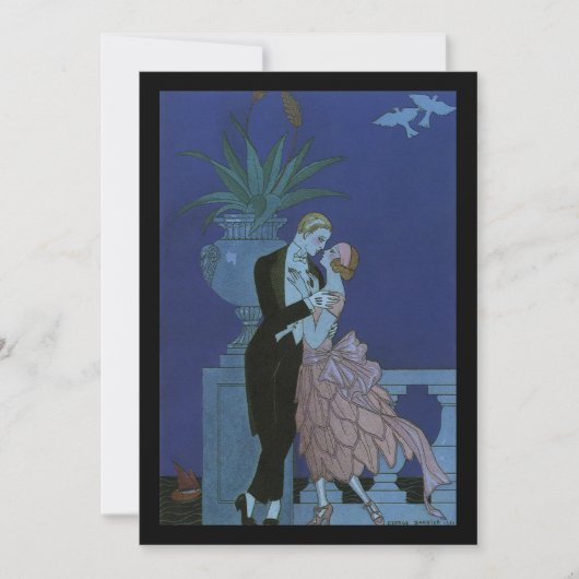 ヴィンテージアールデコニューリュウズ、Oui by George Barbier (正面)