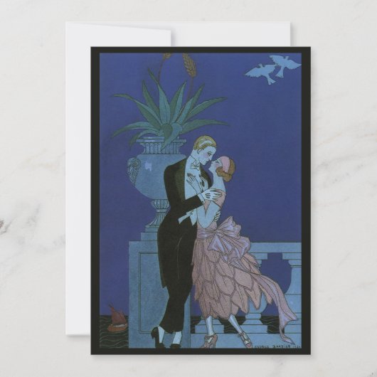 ヴィンテージアールデコニューリュウズ、Oui by George Barbier (正面)