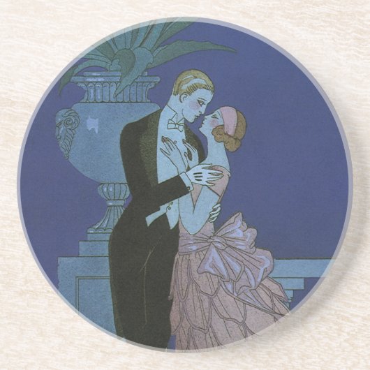 ヴィンテージアールデコニューリュウズ、Oui by George Barbier コースター (正面)