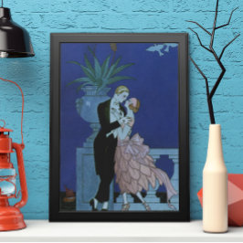 ヴィンテージアールデコニューリュウズ、Oui by George Barbier ポスター