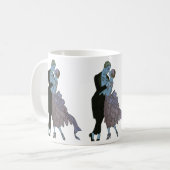 ヴィンテージアールデコニュー結婚リュウズ コーヒーマグカップ (正面左)