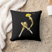 ヴィンテージアールデコバリーピンクシューズ クッション (ブランケット)