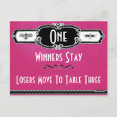 ヴィンテージアールデコバンコテーブルカード#1 ポストカード (裏面)