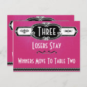 ヴィンテージアールデコバンコテーブルカード#3 ポストカード (正面/裏面)