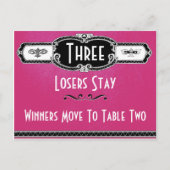 ヴィンテージアールデコバンコテーブルカード#3 ポストカード (正面)