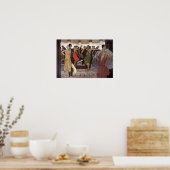 ヴィンテージアールデコパリナイトダンスホールバイオラジ ポスター (キッチン)