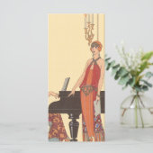 ヴィンテージアールデコピアニストミュージシャン歌手 (スタンド正面)