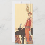 ヴィンテージアールデコピアニストミュージシャン歌手 (正面)