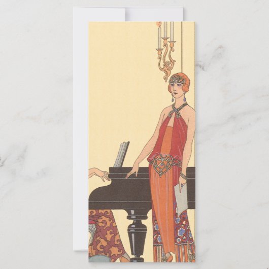 ヴィンテージアールデコピアニストミュージシャン歌手 (正面)