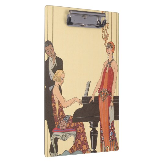 ヴィンテージアールデコピアニストミュージシャン歌手 クリップボード (右)